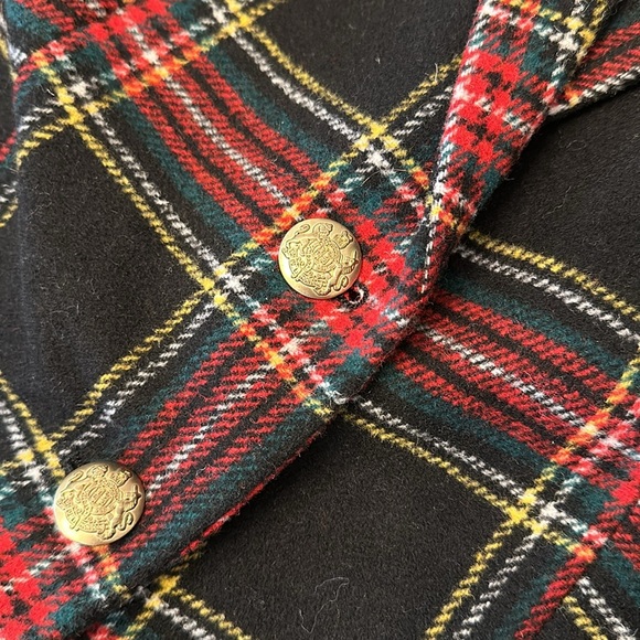 NWT J.Crew Factory Stewart Tartan wool-blend schoolboy blazer sz 6 - Picture 9 of 12